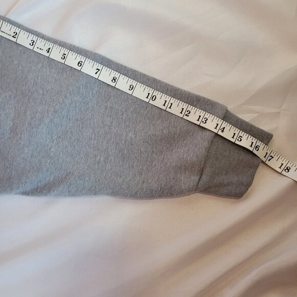 Under Armour Hoodie Project Rock Oversized Cropped Sweatshirt Women's L Gray - Picture 8 of 9